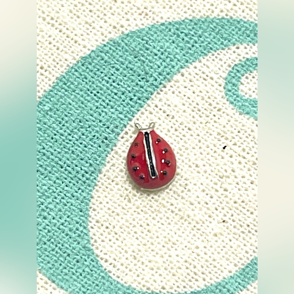 Origami Owl Living Lockets Retired Ladybug Floating Charm - Picture 1 of 2
